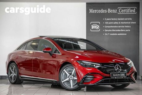 Red 2023 Mercedes-Benz EQE Saloon 350 4Matic