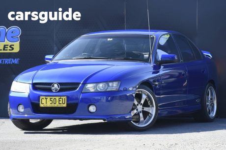 Blue 2005 Holden Commodore Sedan SS