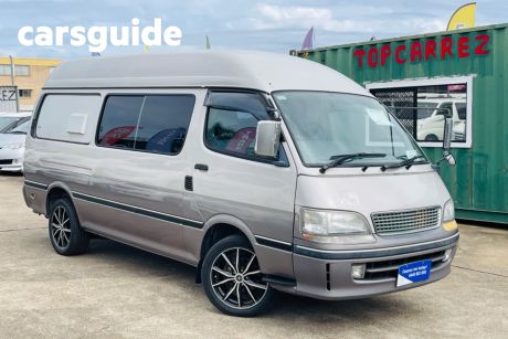 Silver 1998 Toyota HiAce Commercial