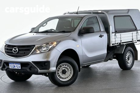 Silver 2018 Mazda BT-50 Cab Chassis XT (4X2)