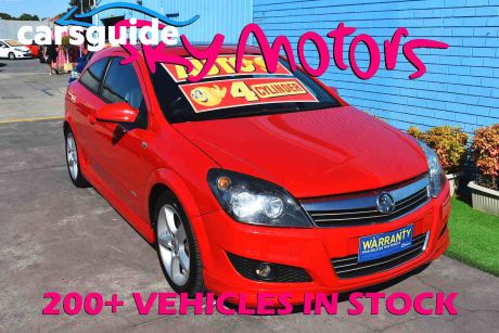 Red 2008 Holden Astra Coupe SRI