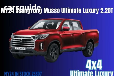 Red 2023 Ssangyong Musso XLV Crew Cab Pickup Ultimate LUX