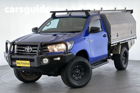 Blue 2017 Toyota Hilux Cab Chassis SR (4X4)