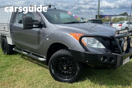 Grey 2012 Mazda BT-50 Freestyle Cab Chassis XT (4X4)