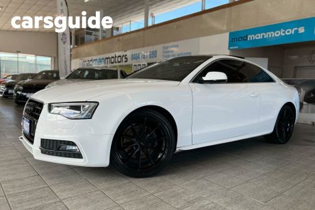 White 2014 Audi A5 Coupe 8T Coupe 2dr S tronic 7sp quattro 2.0T [MY14]