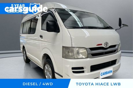 White 2008 Toyota HiAce Commercial
