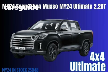 Black 2023 Ssangyong Musso Crew Cab Pickup Ultimate
