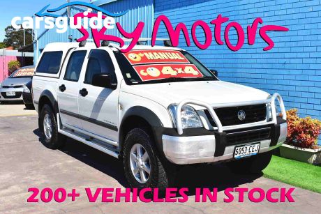 White 2006 Holden Rodeo Crew Cab Chassis LX (4X4)