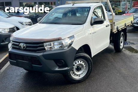 White 2020 Toyota Hilux Cab Chassis Workmate HI-Rider
