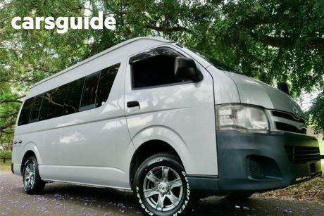 Silver 2012 Toyota HiAce Commercial 4WD Super Long Wheel Base 4WD 14 Seater SLWB