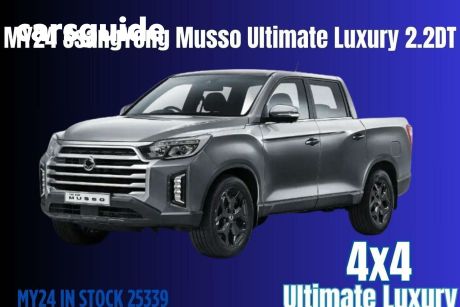 Grey 2023 Ssangyong Musso Crew Cab Pickup Ultimate LUX
