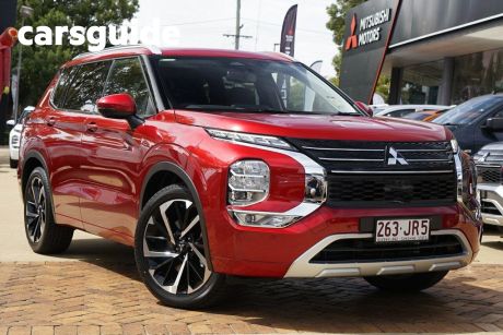 Red 2023 Mitsubishi Outlander Wagon Exceed 7 Seat (awd)