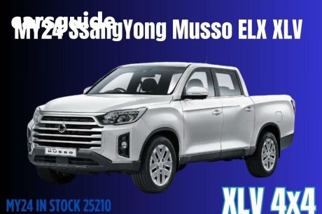 White 2023 Ssangyong Musso XLV Crew Cab Pickup ELX