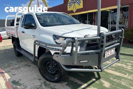 White 2022 Toyota Hilux X Cab Cab Chassis SR (4X4)