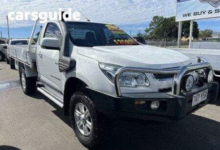 White 2013 Holden Colorado Cab Chassis LX (4X4)