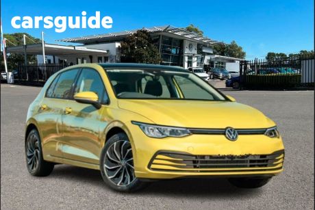 Yellow 2023 Volkswagen Golf Hatch 110TSI Life