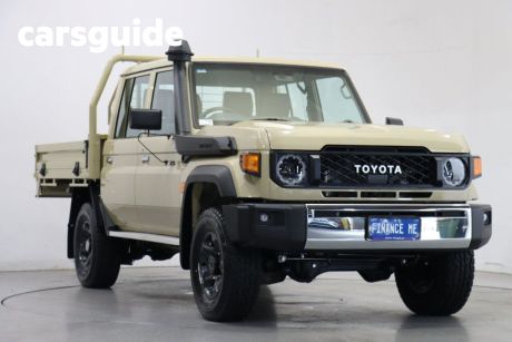 Beige 2023 Toyota Landcruiser 70 Series Double Cab Chassis LC79 GXL
