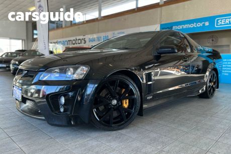 Black 2008 HSV Maloo Ute Tray E Series MY09 R8 Utility Extended Cab 2dr Spts Auto 6sp 6.2i
