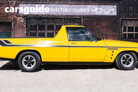 Yellow 1978 Holden Sandman Ute Tray