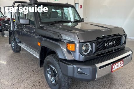 Grey 2024 Toyota Landcruiser 70 Series Double Cab Chassis LC79 GXL