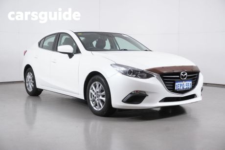White 2014 Mazda 3 Sedan Touring