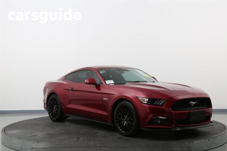 Red 2016 Ford Mustang Coupe Fastback GT 5.0 V8