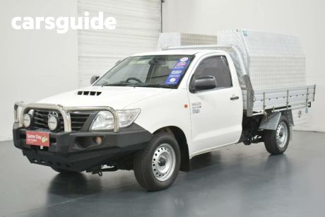 White 2014 Toyota Hilux Cab Chassis Workmate
