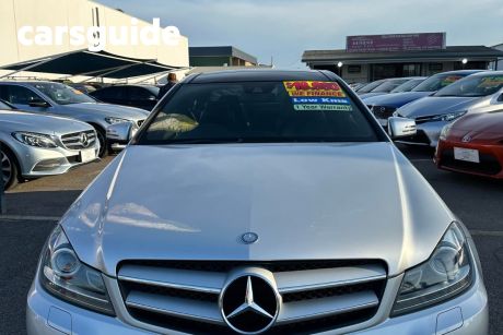 Silver 2011 Mercedes-Benz C180 Coupe BE