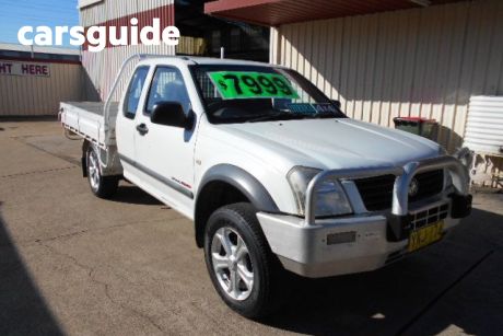 White 2003 Holden Rodeo Cab Chassis DX (4X4)