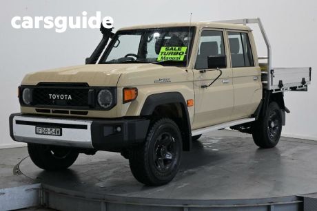 Gold 2023 Toyota Landcruiser 70 Series Double Cab Chassis LC79 GXL
