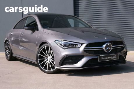 Grey 2022 Mercedes-Benz CLA35 Coupe 4Matic