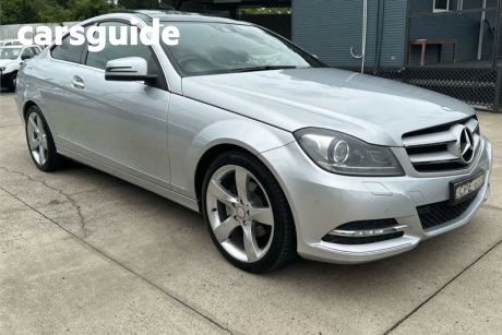 Silver 2013 Mercedes-Benz C250 Coupe BE