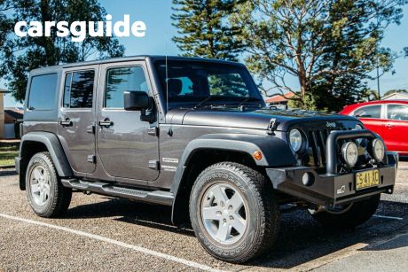 Grey 2014 Jeep Wrangler Softtop Unlimited Sport (4X4)