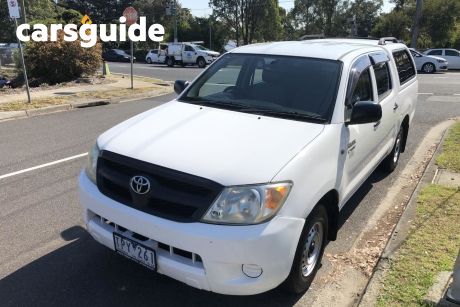 White 2005 Toyota Hilux (2WD) Ute Tray Workmate