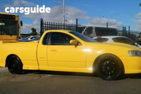Yellow 2005 Ford Falcon Utility XR8 Magnet