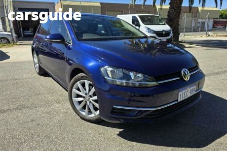 Blue 2018 Volkswagen Golf Hatchback 110 TSI Comfortline