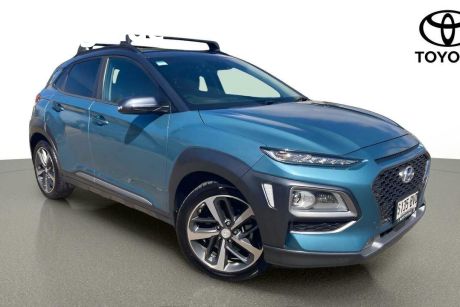 Blue 2018 Hyundai Kona Wagon Highlander (awd)
