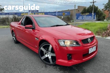 Red 2008 Holden Commodore Utility SS