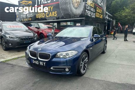Blue 2015 BMW 520I Sedan Luxury Line