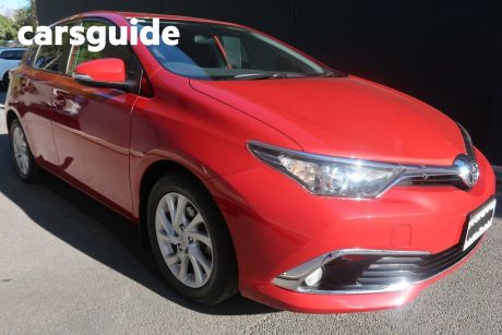 Red 2016 Toyota Corolla Hatchback Ascent Sport