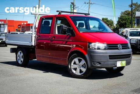 Red 2010 Volkswagen Transporter Dual Cab Chassis 132 TDI LWB