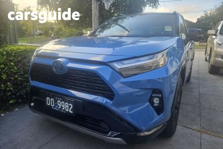 Blue 2023 Toyota RAV4 Wagon XSE (awd) Hybrid Premium Paint