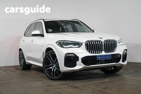 White 2019 BMW X5 Wagon Xdrive 30D M Sport (5 Seat)