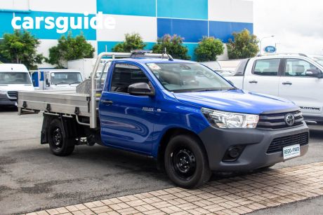 Blue 2020 Toyota Hilux Cab Chassis Workmate