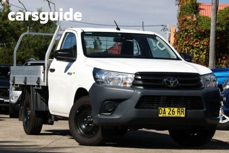 White 2021 Toyota Hilux Cab Chassis Workmate