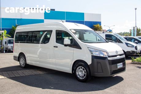 White 2023 Toyota HiAce Commercial Commuter High Roof Super LWB