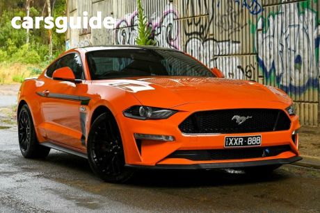 Orange 2021 Ford Mustang Fastback GT 5.0 V8