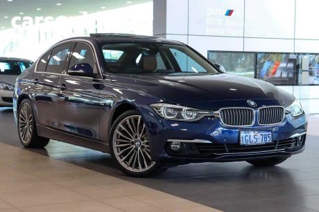 Blue 2018 BMW 320I Sedan Luxury Line