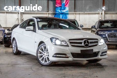 White 2011 Mercedes-Benz C180 Coupe BE