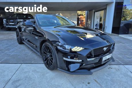 Black 2018 Ford Mustang Convertible GT 5.0 V8